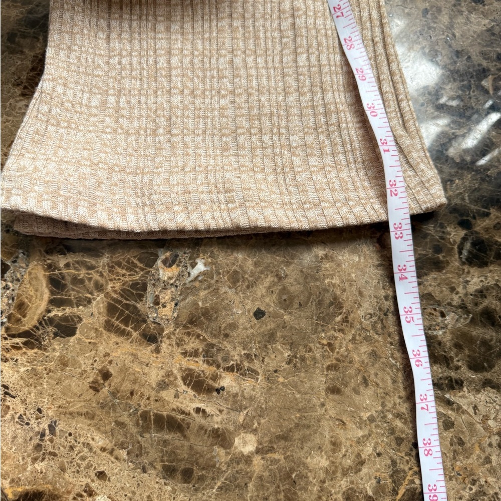 Urban Outfitters Rosie Ribbed Flare Pants Cream Womens Size XL - Picture 6 of 9